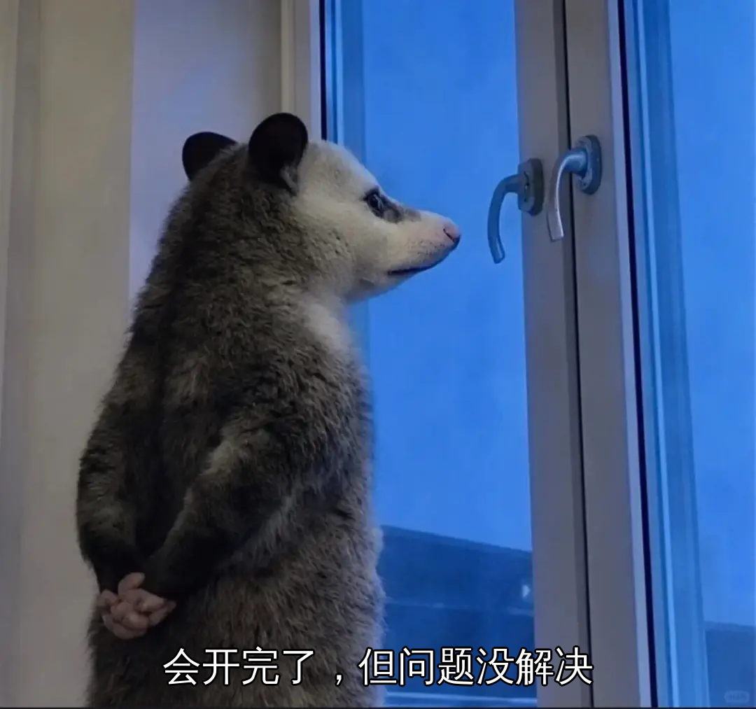 会开完了,但问题没解决